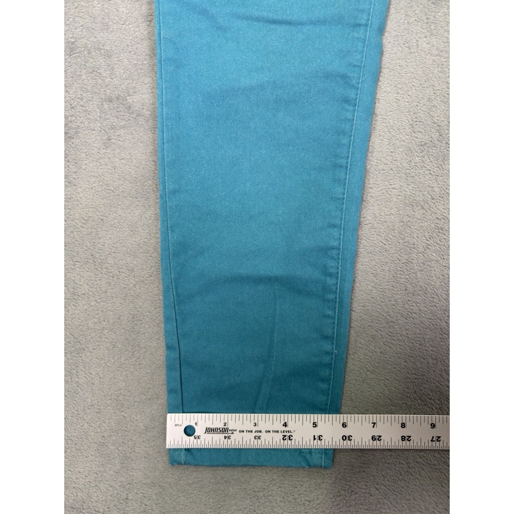 Curve Appeal Jeans Womens 8 Blue Teal High Rise Minimalist Jegging Stretch - Picture 6 of 9